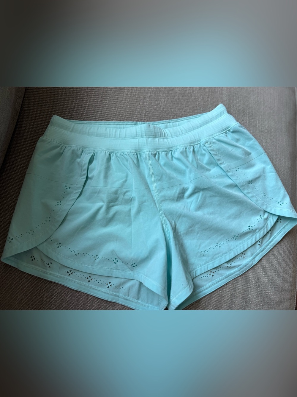 lululemon athletica Light Aqua Athletic Shorts